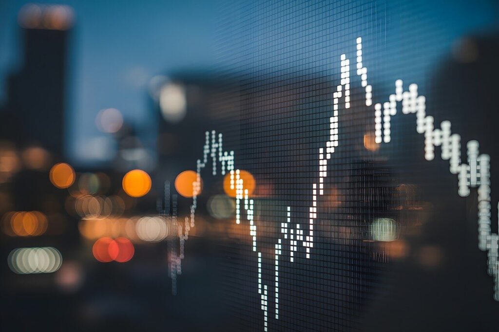 Growth ETF strategy illustration showing emerging upward market trend, emphasizing gradual investing as market direction becomes clearer